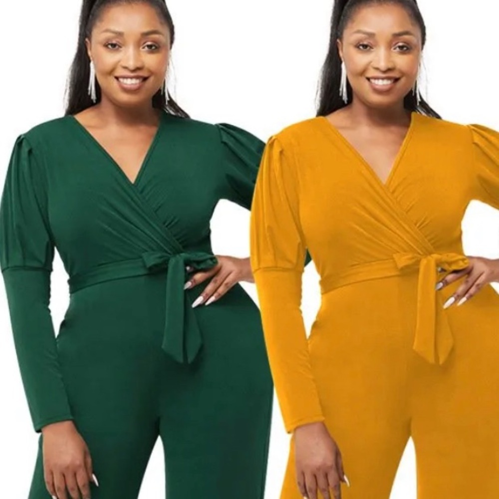 Balloon Sleeve Romper: Large